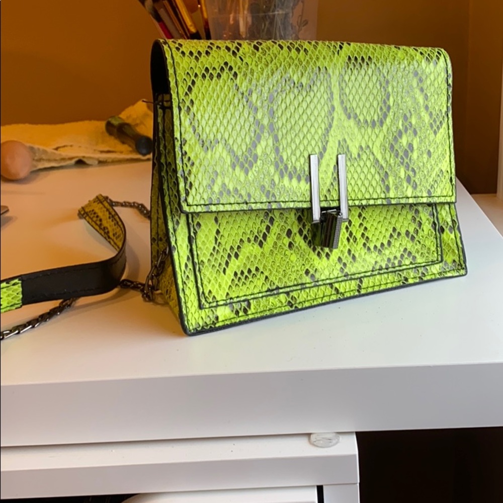 Neon Snakeskin bag